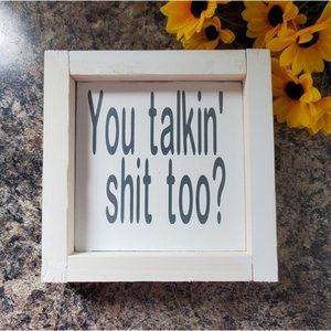 Hand Crafted | Humorous Sign (Wall art/Decor)
